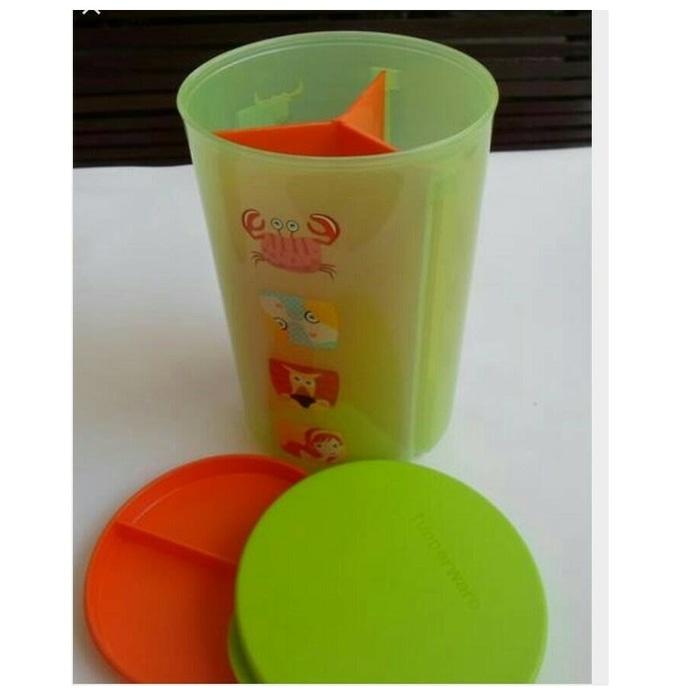 Tupperware Trio Lolly Toples 3 Sekat Kecil Small Canister