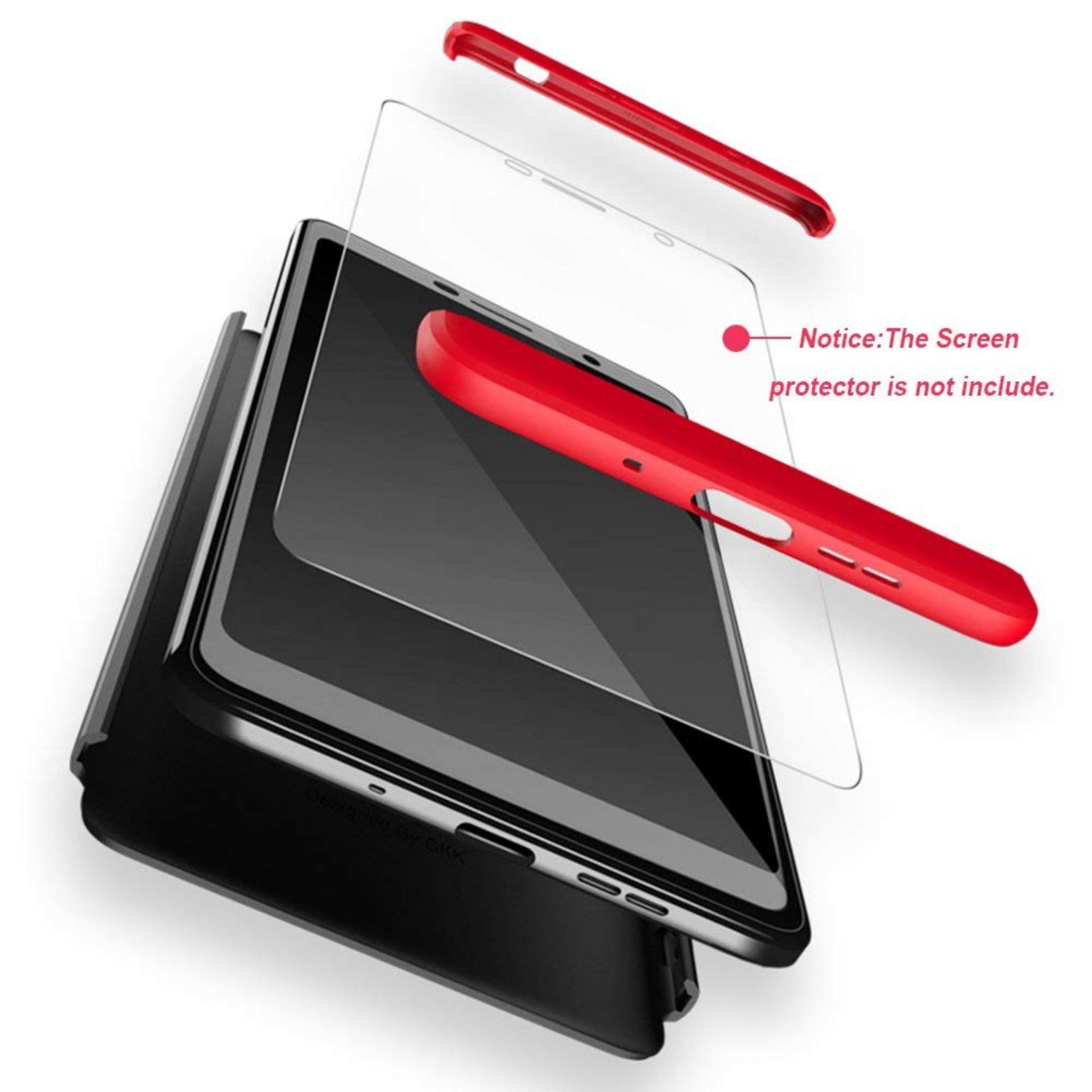 Premium Case 360 Degree Full Protection Super Slim Anti Slip Hard Back Case Cover For Oppo Realme C1 - Random Color + Free Tempered Glass Januari 2019 - 3 Premium Case 360 Degree Full Protection Super Slim Anti Slip Hard Back Case Cover For Oppo Realme C1 - Random Color + Free Tempered Glass - 3