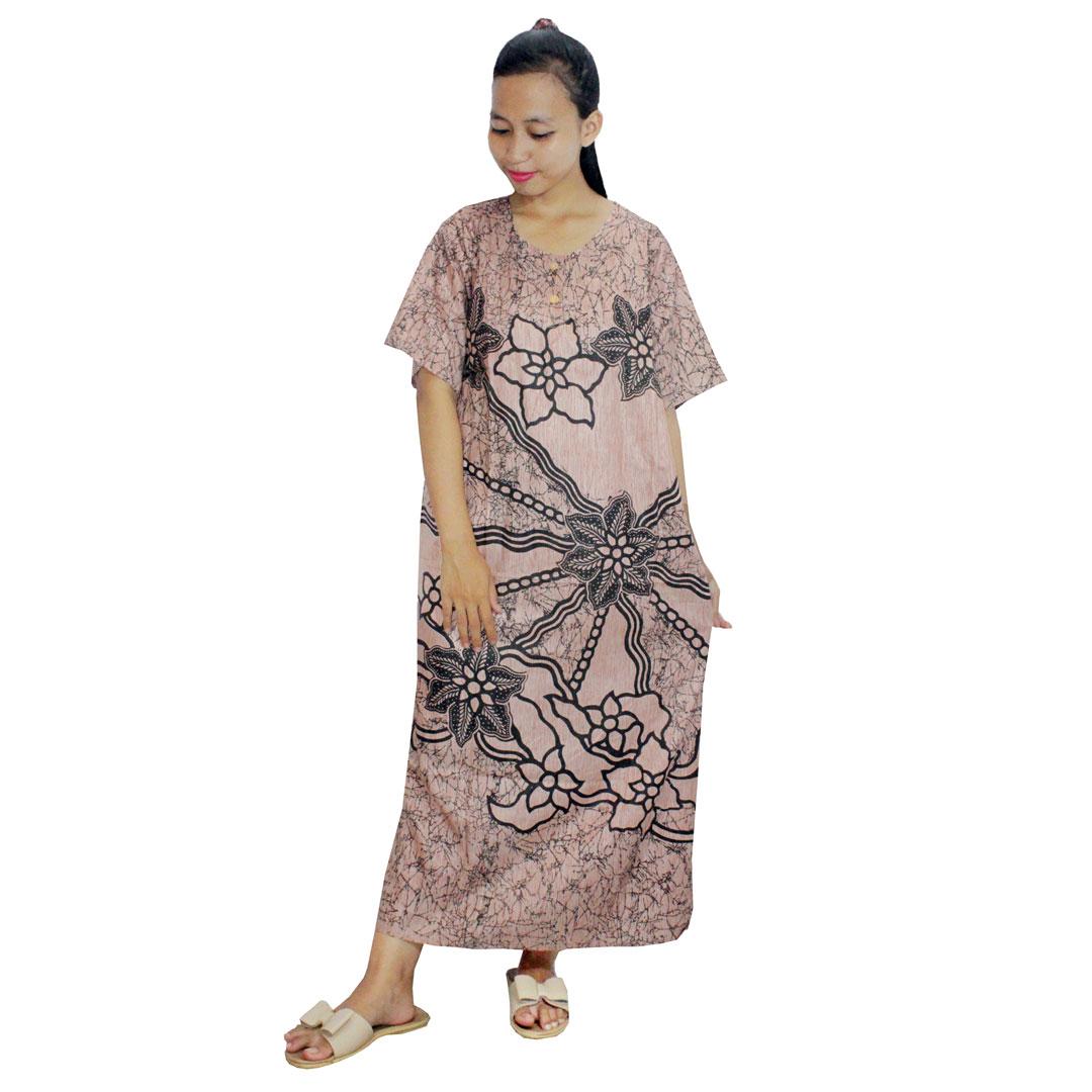 Daster Batik, Daster Lengan Pendek, Baju Tidur, Piyama, Kancing, Daster Bumil, Daster Busui (DPT001-137) Batikalhadi Online
