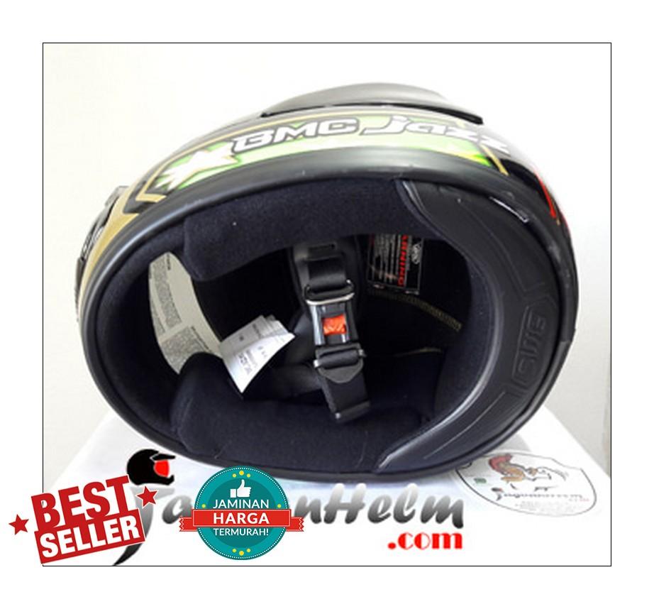 ... BMC Helm Jazz #13 | Black Green Red | Fullface Murah - 4 ...