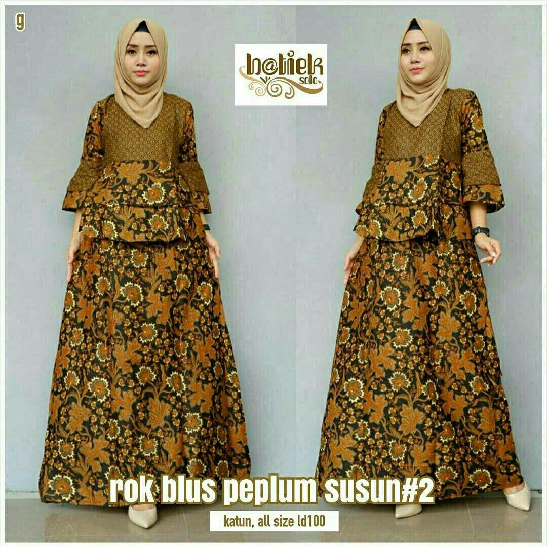 Baju Batik Muslim Modern Terbaru TulisanViralInfo