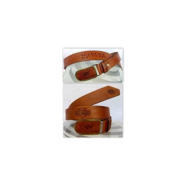 Ikat Pinggang Full Kulit Asli IPF07-Harley Davidson-Sabuk Pria