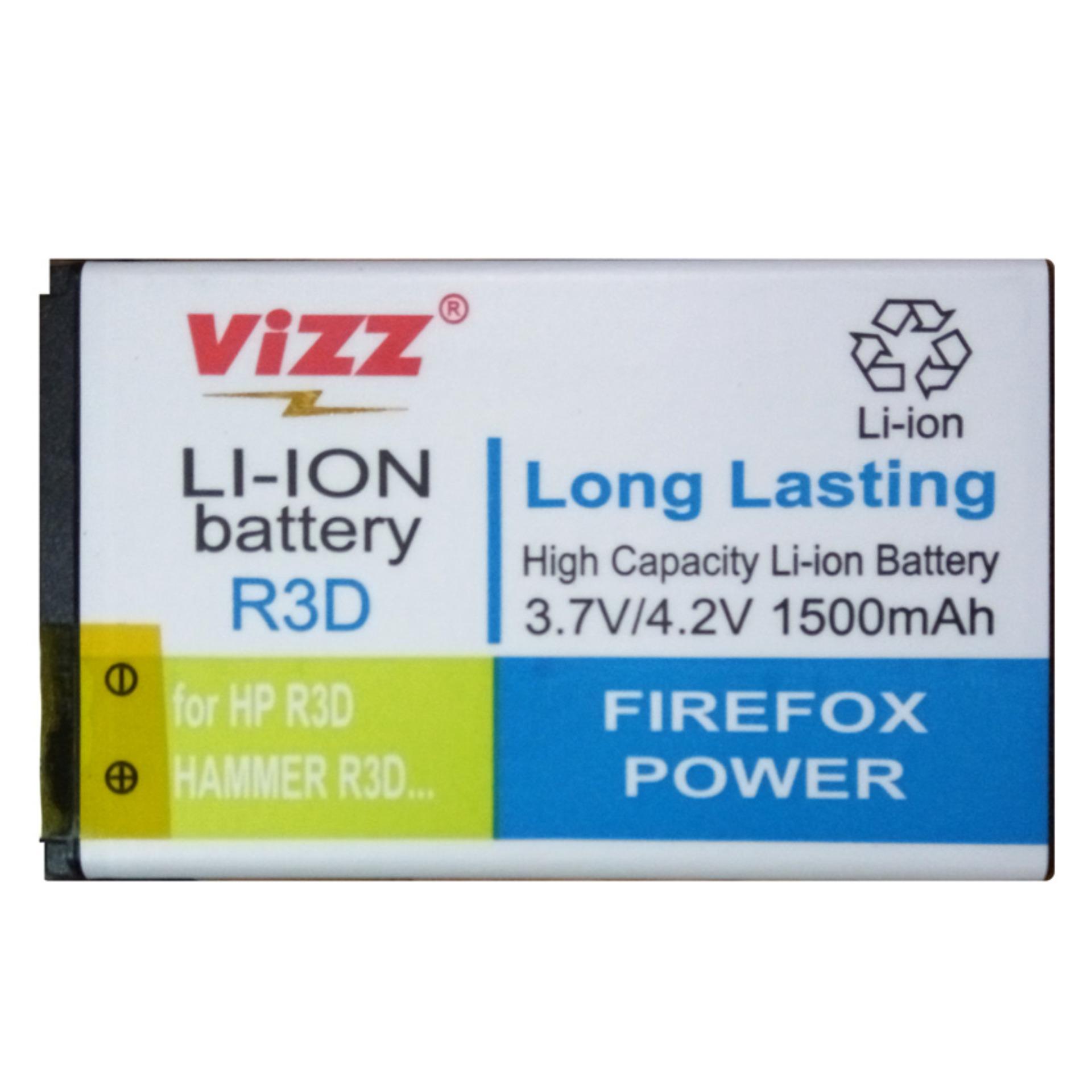 Vizz Baterai Double Power Battery for Advan Hammer / R3D - 1500 mAh