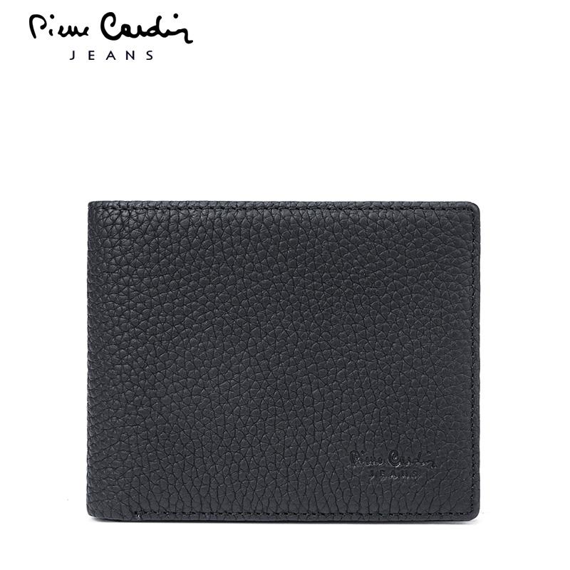 Pierre Cardin Dompet Pria Pundi-pundi Uang Modis Kulit Produk Asli (Hitam)