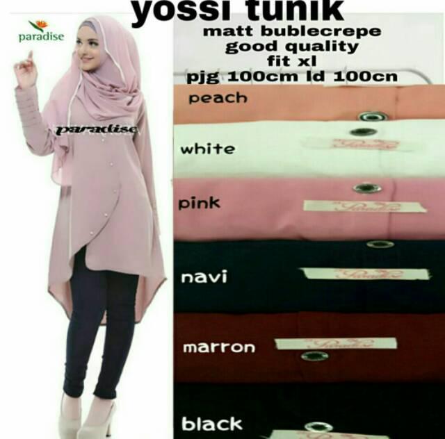 PA Baju atasan wanita murah YOSSI TUNIK (Busana muslim,gamis anak,dress bumil/busui,Hijab remaja)