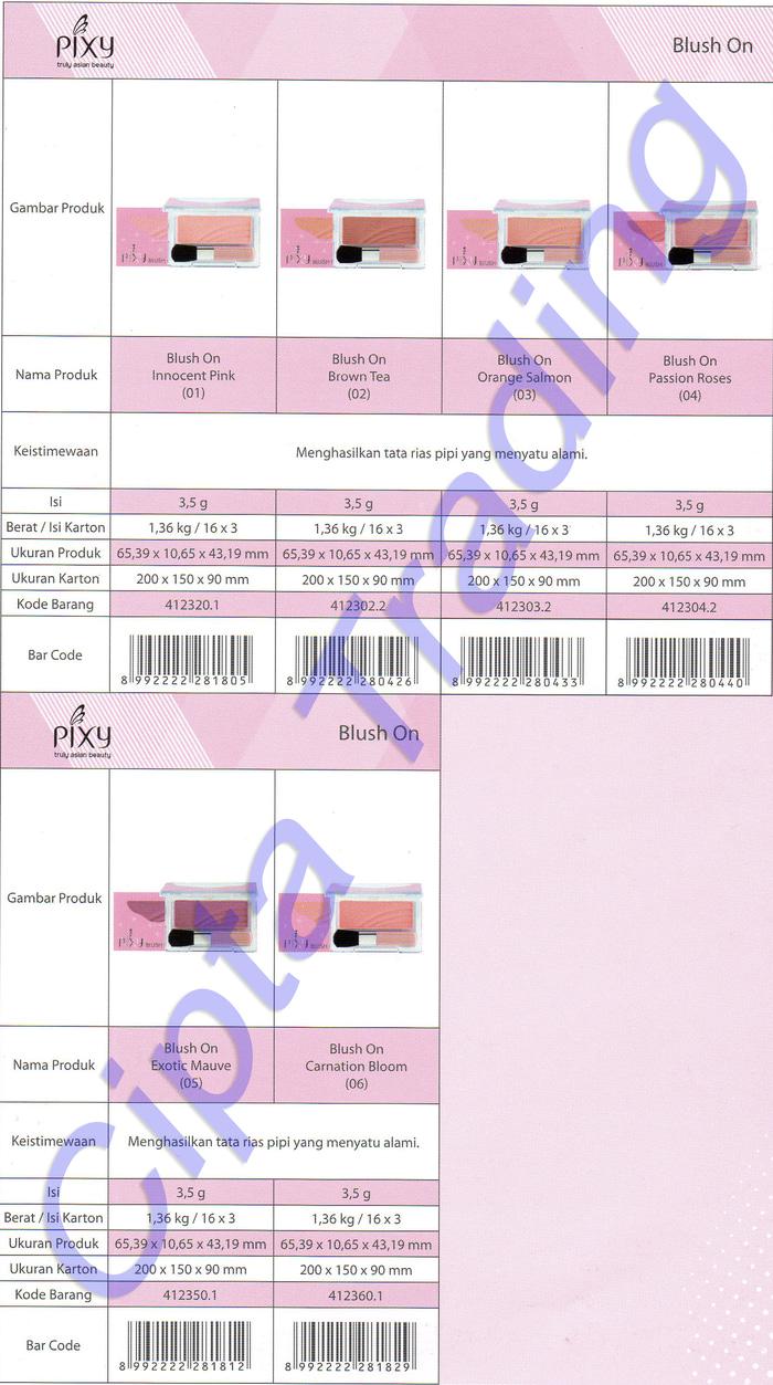 ORIGINAL - Cheek Make up - Pixy - Blush on (Each)