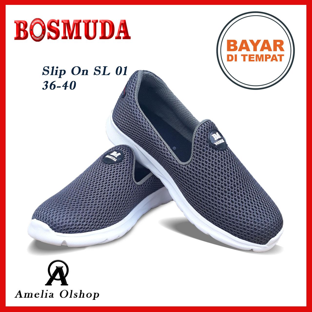 Amelia Olshop - PROMO Sepatu Slip On Wanita SL 01 36-40 / Sepatu Bosmuda / Sandal Slip On Wanita / Sepatu Kets Cewek / Sepatu Kets Wanita / Sepatu Slip On Cewek / Fashion Wanita Januari 2019 - 4 Amelia Olshop - PROMO Sepatu Slip on Wanita SL 01 36-40 / Sepatu Bosmuda / Sandal slip on Wanita / Sepatu Kets cewek / Sepatu Kets Wanita / Sepatu Slip on Cewek / Fashion Wanita - 4