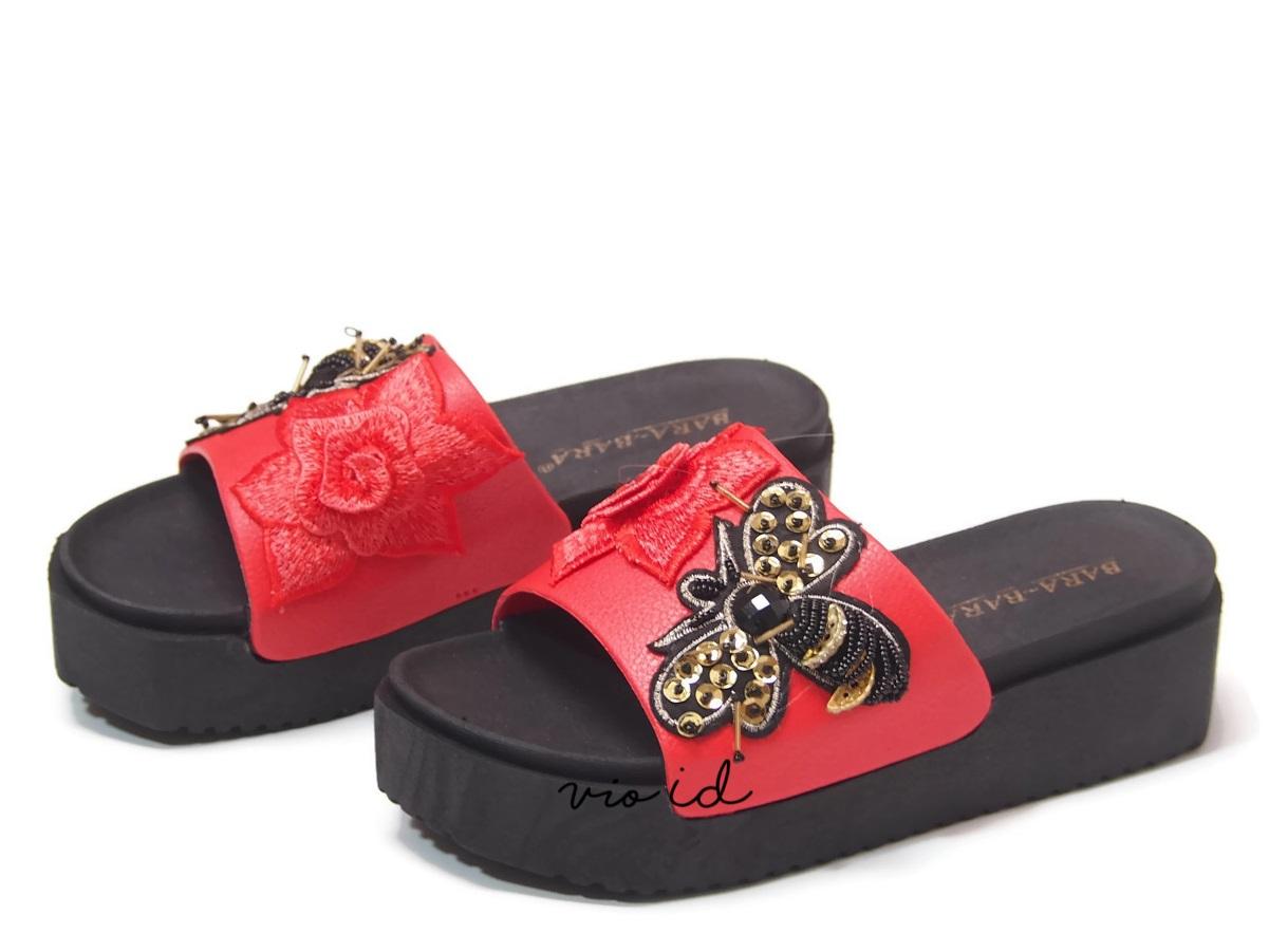 ... Bara ~ Bara - Sandal Selop Jelly Wanita Motif Bunga - Bara 938 Warna Dikirim Random ...
