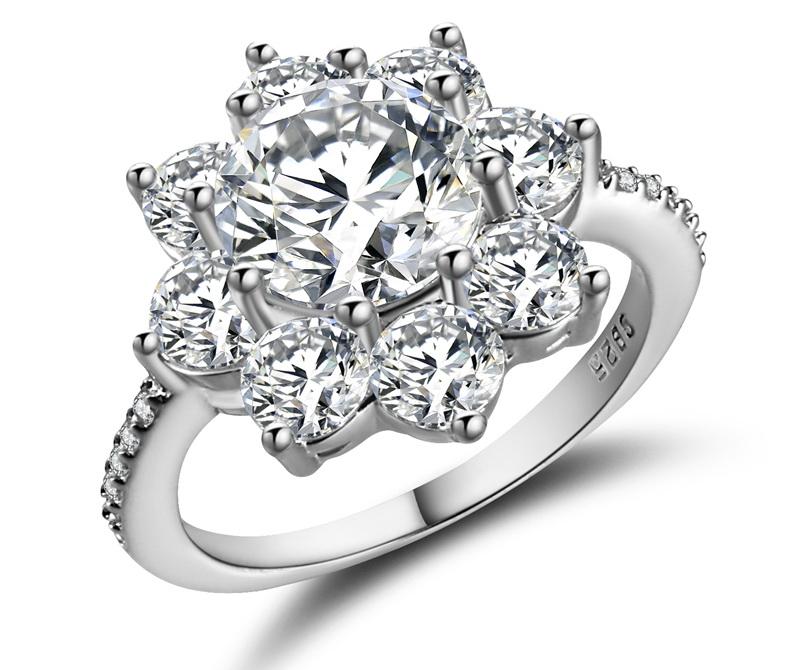 Diskon Promo Perhiasan Aksesoris Cincin Berlian Lapis Emas Putih Perhiasan Kalung Gelang BR072 Murah