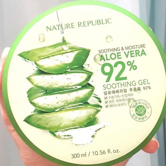 Krim Lidah Buaya ASLI Nature Republic Aloe Vera 92% Soothing Gel