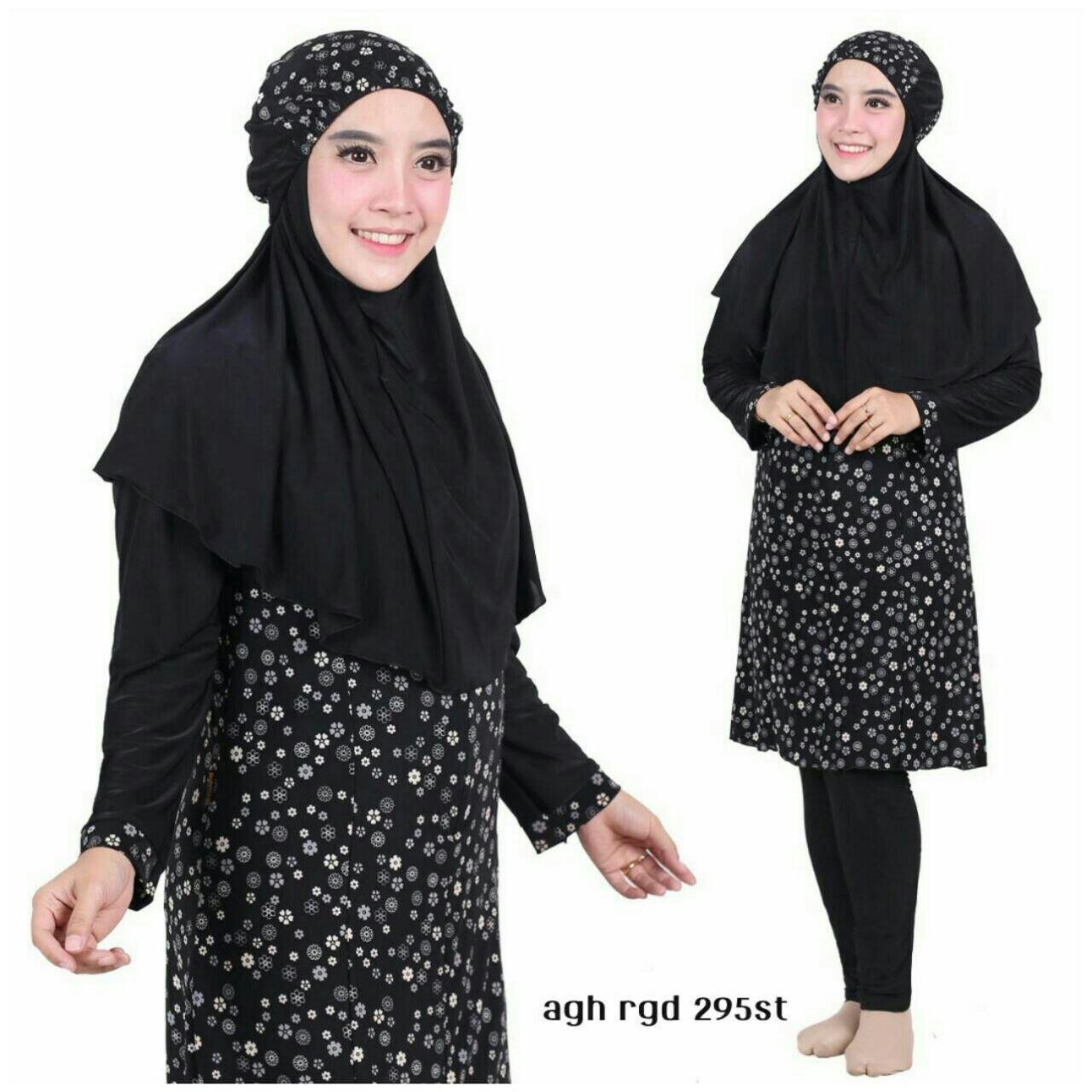 Aghnisan Baju Renang Muslimah - Hitam