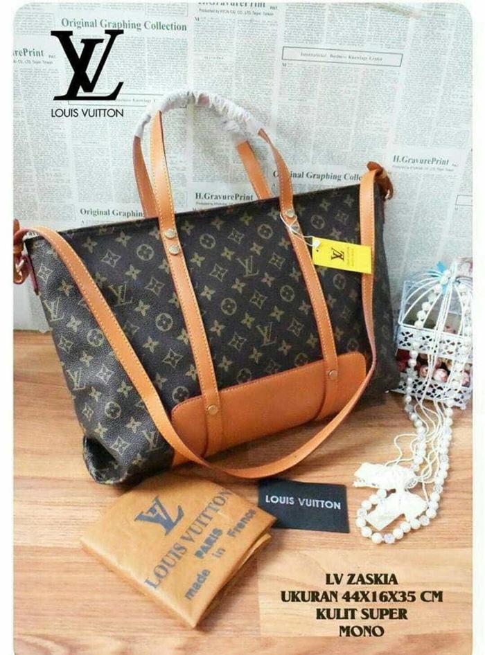 TAS LOUIS VUITTON BASIC SEMI SUPER KULIT MATANG