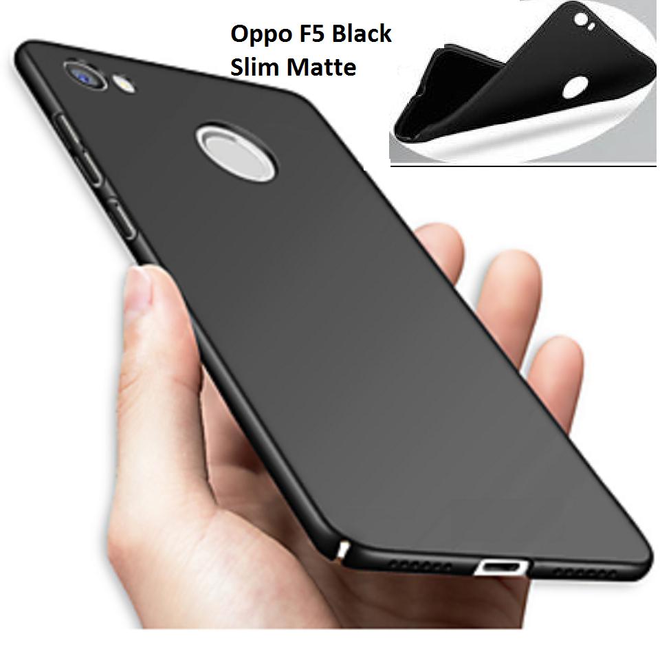 Casing Silicone UltraSlim Silicon Black Matte Hybrid Case for OPPO F5