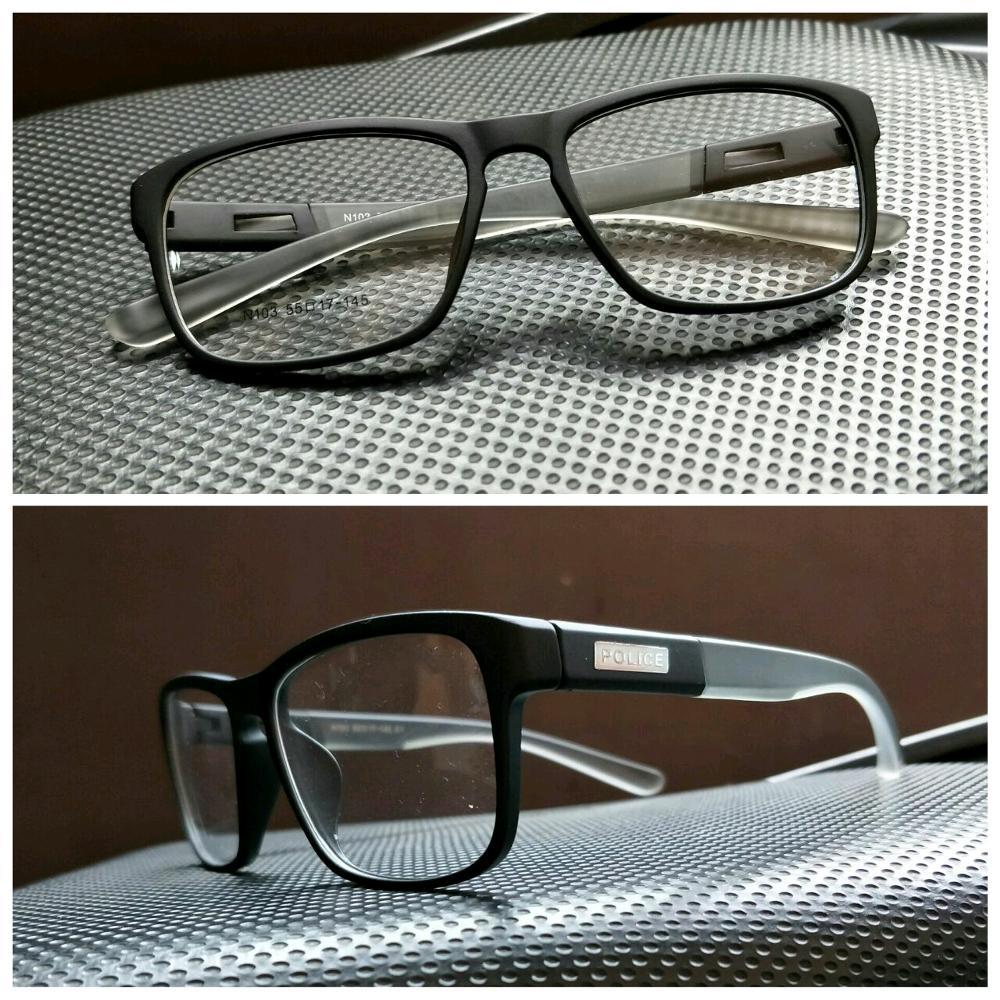 Frame Kacamata POLICE RUBBER MATTE Free Lensa Minus Antiradiasi di lapak KACAMATA_TIRTARICH tirtarich