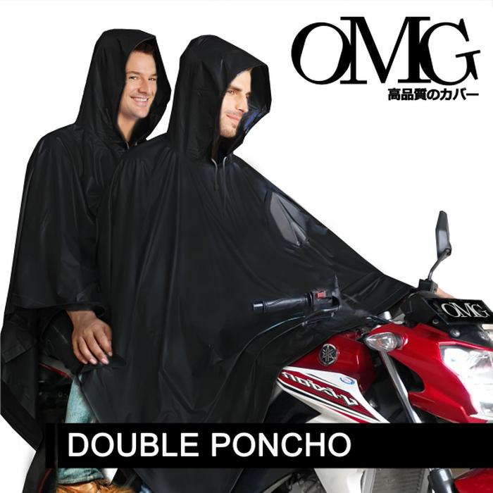 jas hujan double poncho OMG japan 2 kepala
