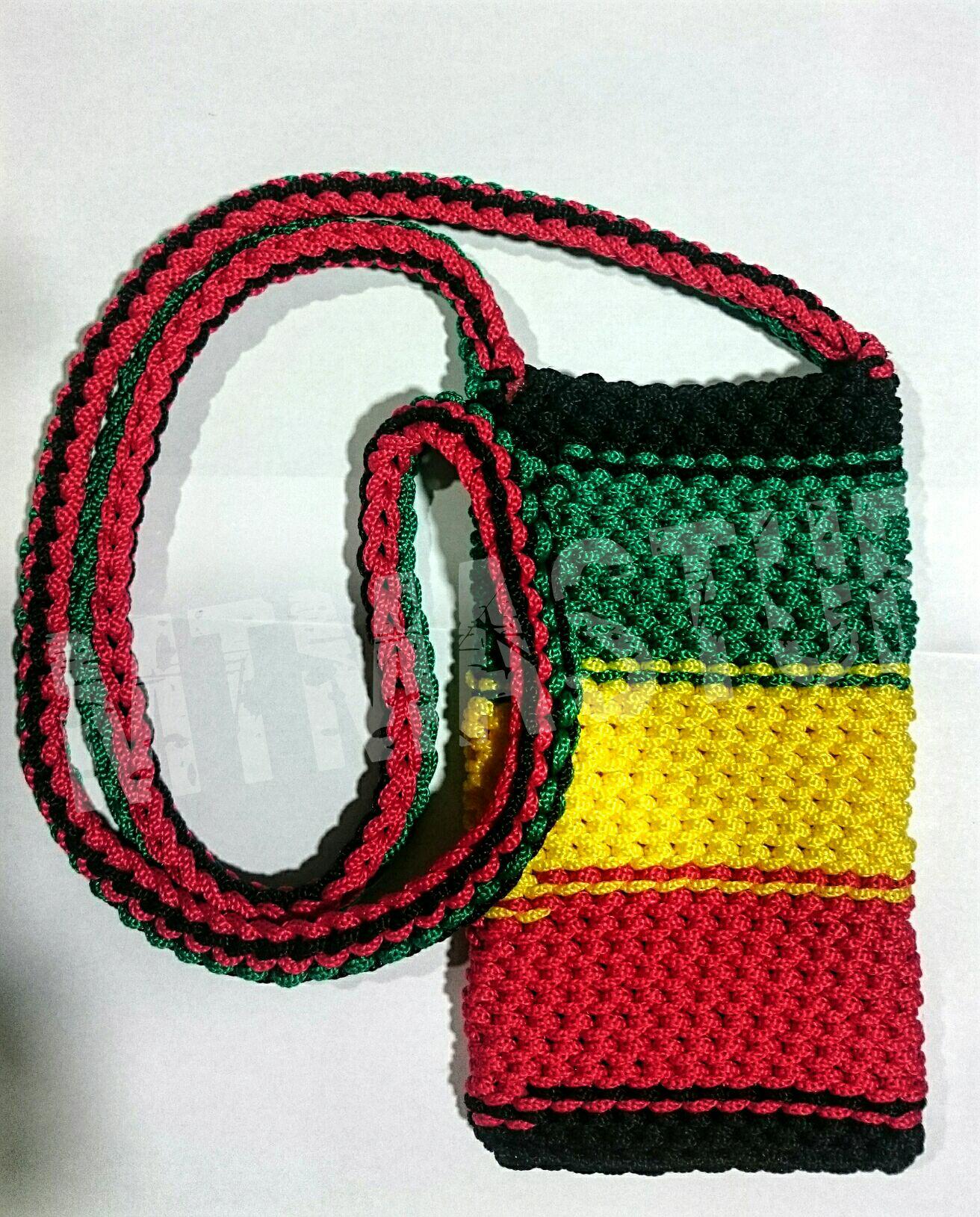 Tas rajut tali motif rasta