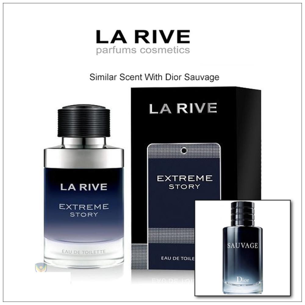 BEST SELLER! Parfum Original 100% Larive Extreme Story Man 100ml