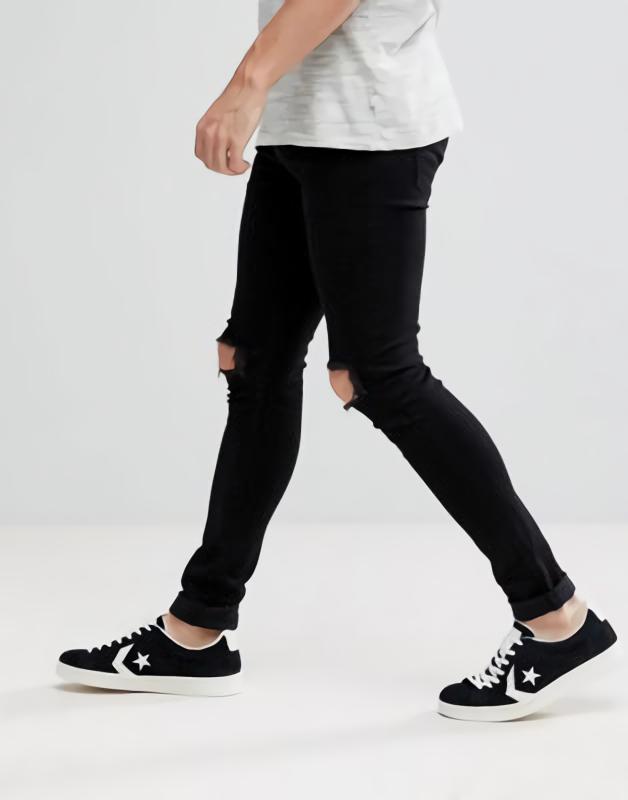 Celana Jeans Pria Sobek - Hitam Januari 2019 - 3 Celana Jeans Pria Sobek - Hitam - 3
