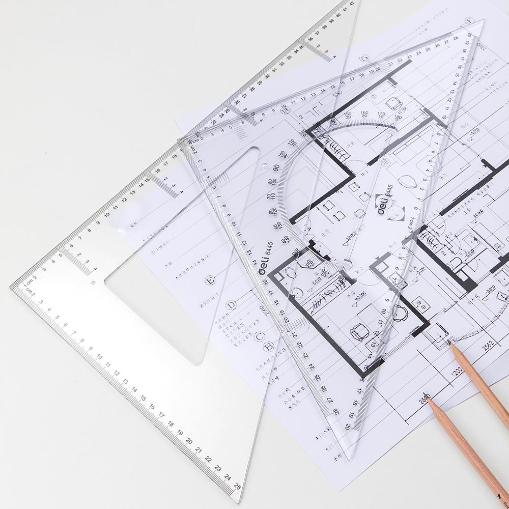 Deli E6445 Drafting/Drafting - Set Square 2pcs 43cm Januari 2019 - 4 Deli E6445 Drafting/Drafting - Set Square 2pcs 43cm - 4