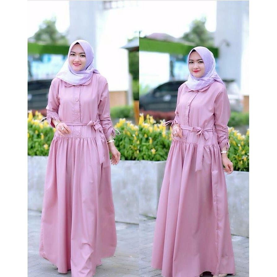 Gamis Salsa Dress Balotelly Baju Wanita Panjang Muslim Casual Wanita Pakaian Hijab Modern Baju Gaun Pesta Modis Trendy Terbaru 2018