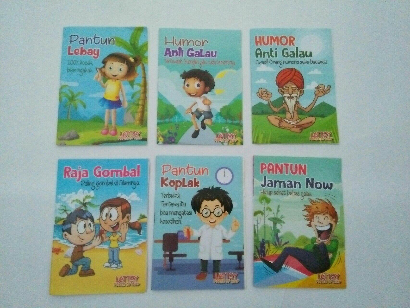 Buku komik, pantun, rayuan gombal, humor