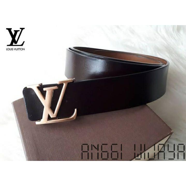 IKAT PINGGANG GESPER BELT PRIA KULIT SATU LAPIS IMPORT CANTOL JAMAN SEKARANG LV001AW