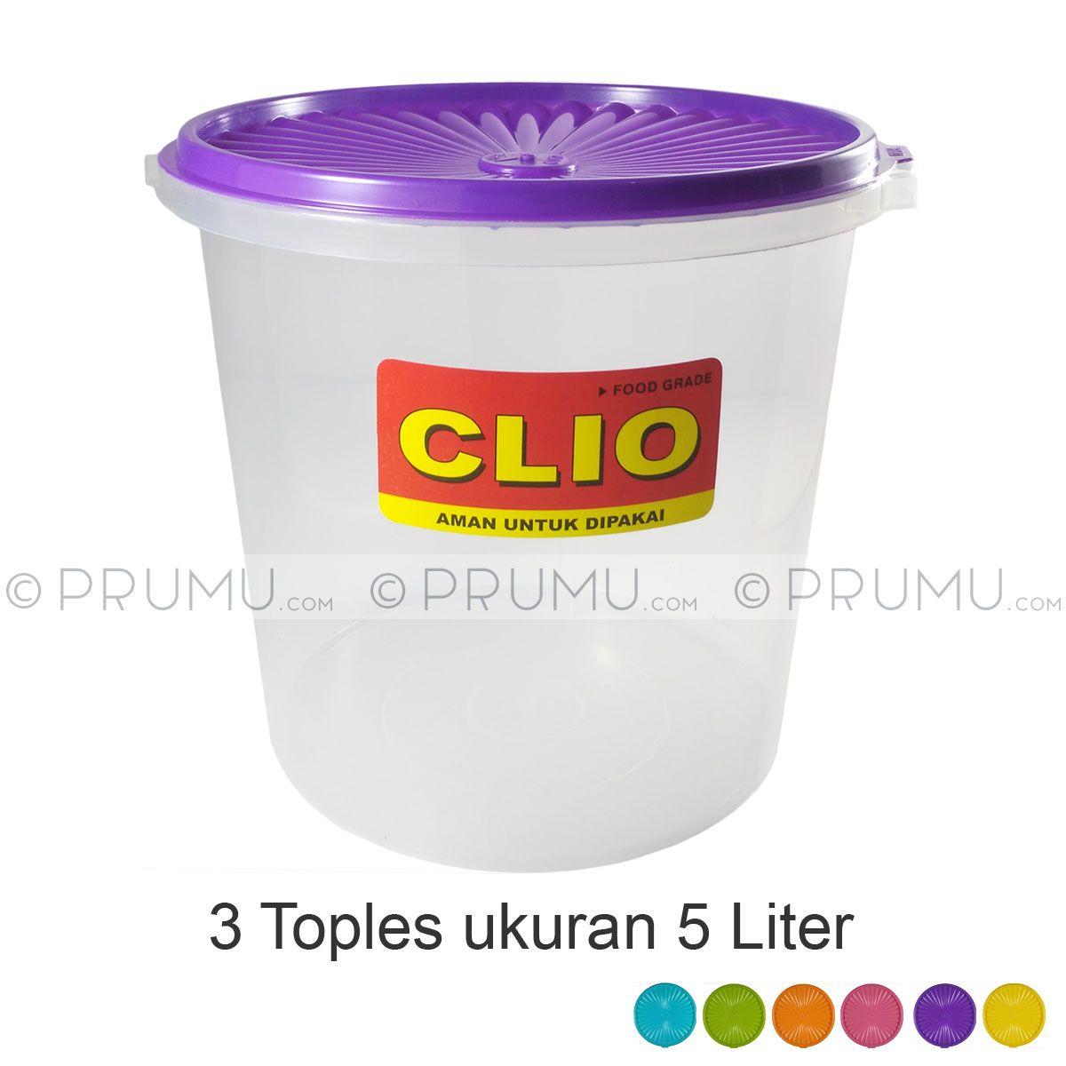 3 Toples Plastik 5 Liter | Tempat Kerupuk | Sealware | Food container
