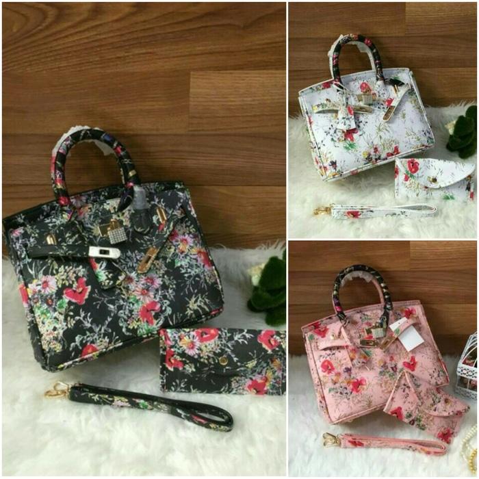 TAS HERMES BIRKIN FLOWER LOVY KW1 IMPORT