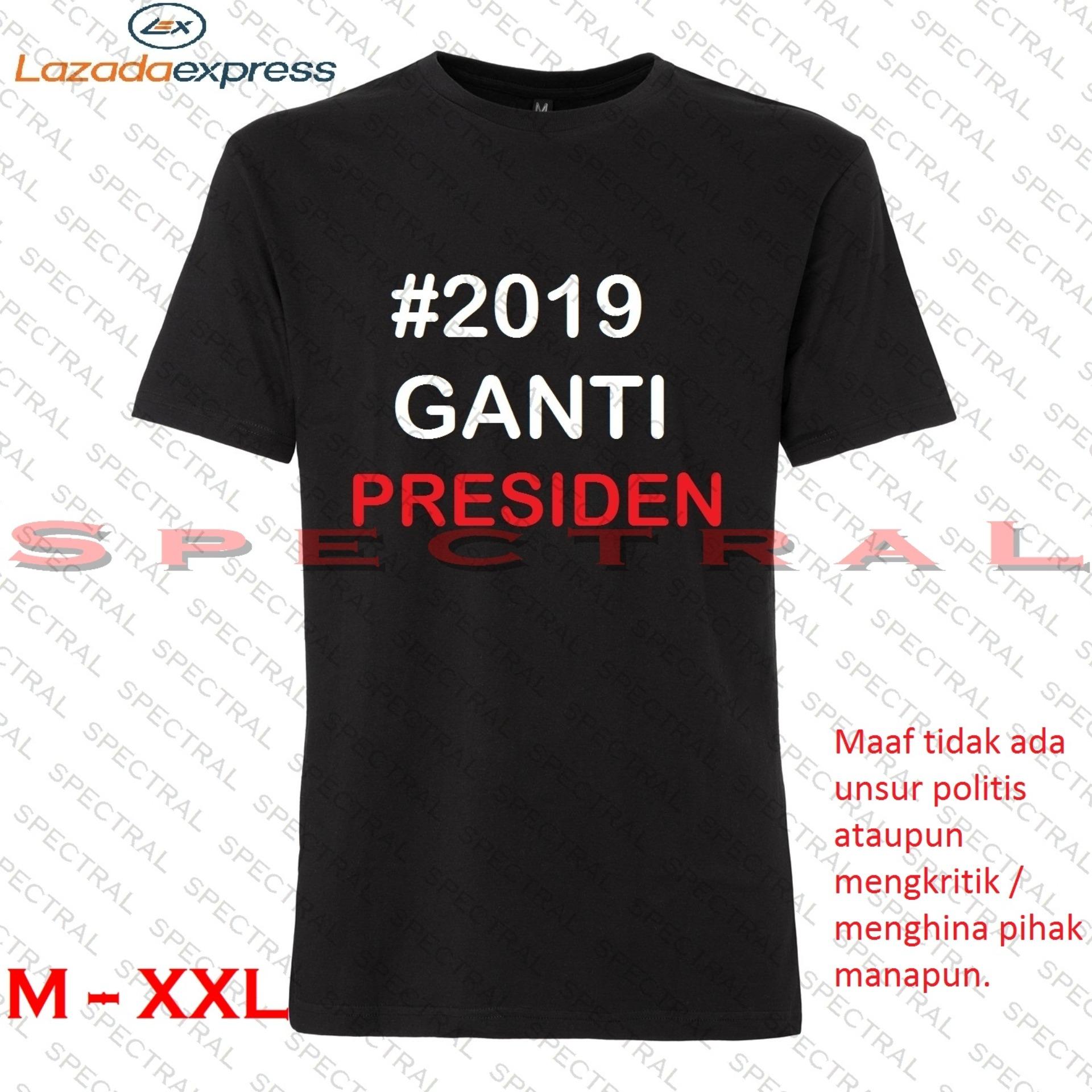 Spectral – #2019 GANTI PRESIDEN Hitam M L XL XXL Kaos Distro Fashion T-Shirt Baju Pakaian Polos Shirt Pria Wanita Cewe Cowo Lengan Murah Bagus Keren Jaman Kekinian Jakarta Bandung Tulisan Kata-Kata kata #Ganti Gantipresiden Indonesia Tagar 2019 