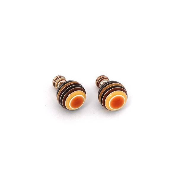 Anting Korea Dior Coffee Rainbow Cantik Lucu