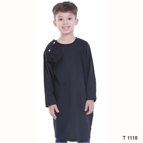 Baju Koko Anak Laki laki TDLR T 1118 Hitam