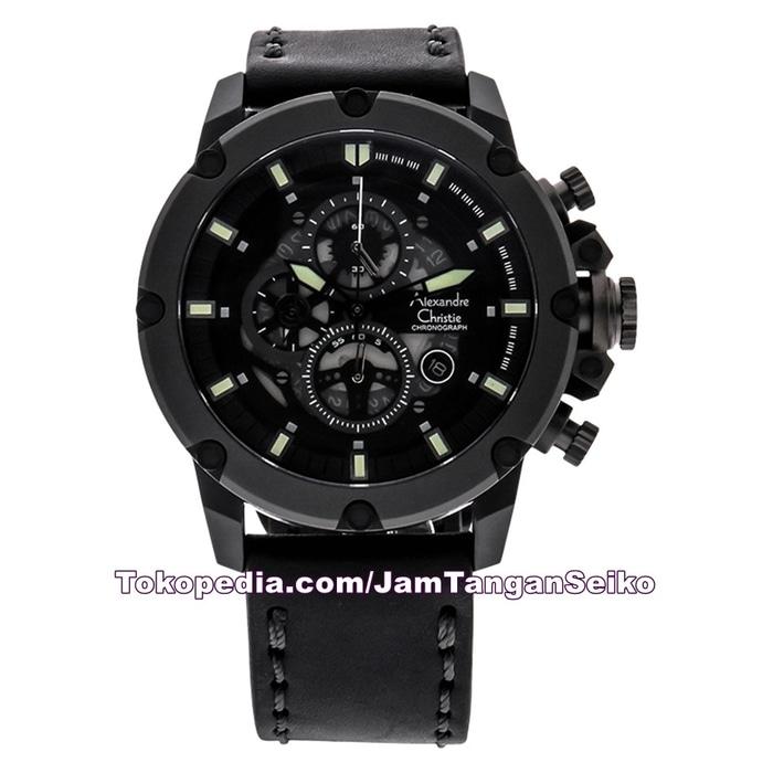 Jam Tangan Pria Alexandre Christie AC 6416 MC LEPBA Original Kulit
