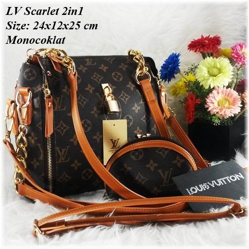 Promo Tas Import!! Tas LVI Scarlet 2in1