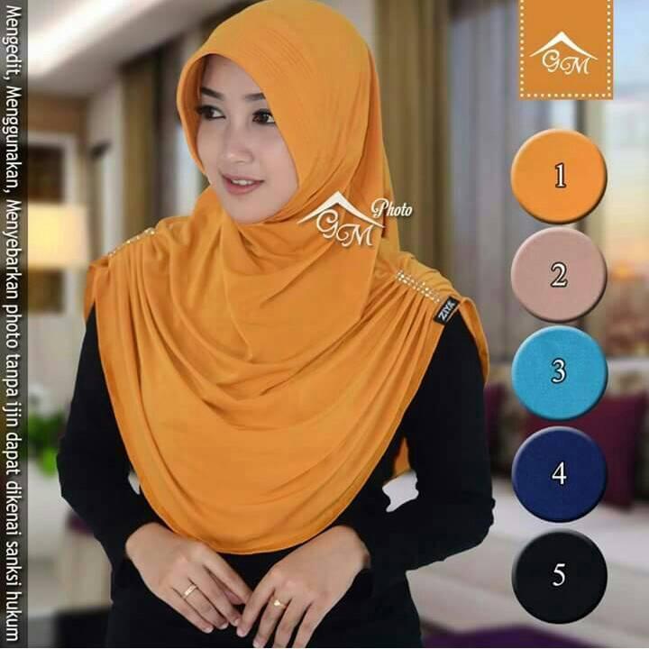 GM HIJAB JILBAB INSTAN BERGO RUMANA POLOS PERMATA SWAROSKY ZIYA HARGA DISKON SALE MURAH MURMER