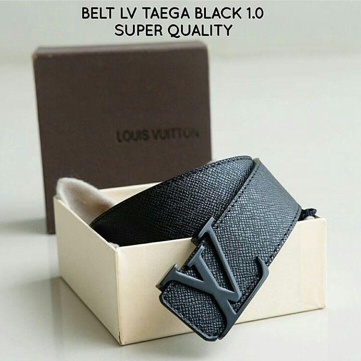 ikat pinggang LV Taega Black 1.0 Logo Black