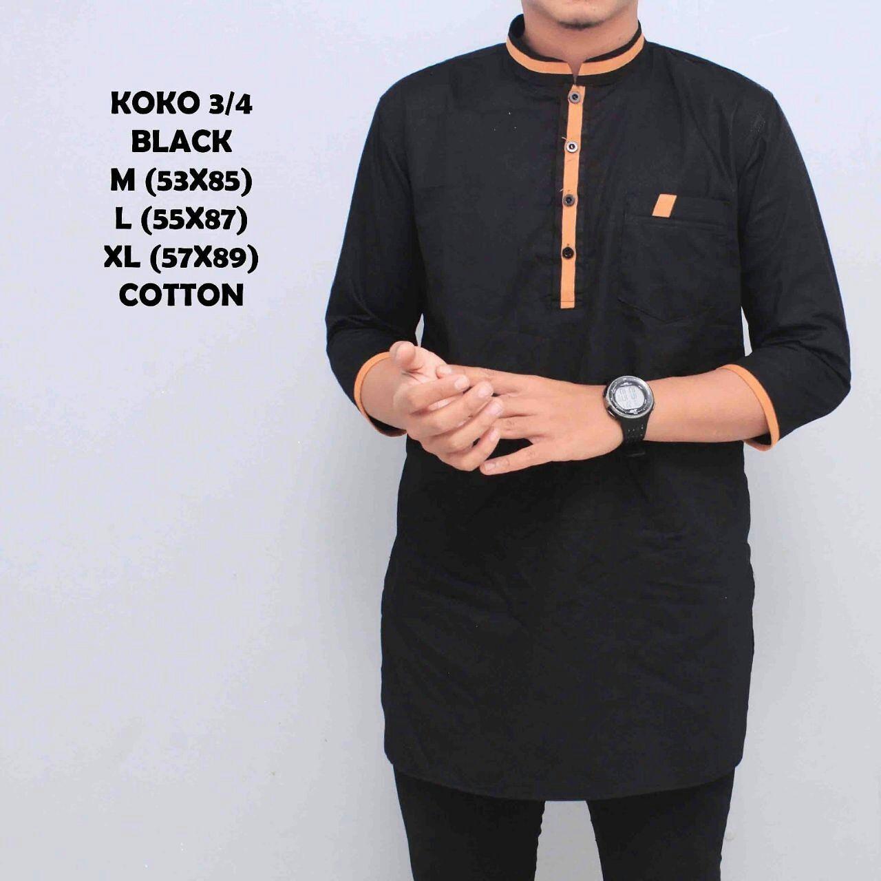 QURTA PAKISTAN / KURTA IKHWAN / BAJU MUSLIM / GAMIS PRIA 3/4