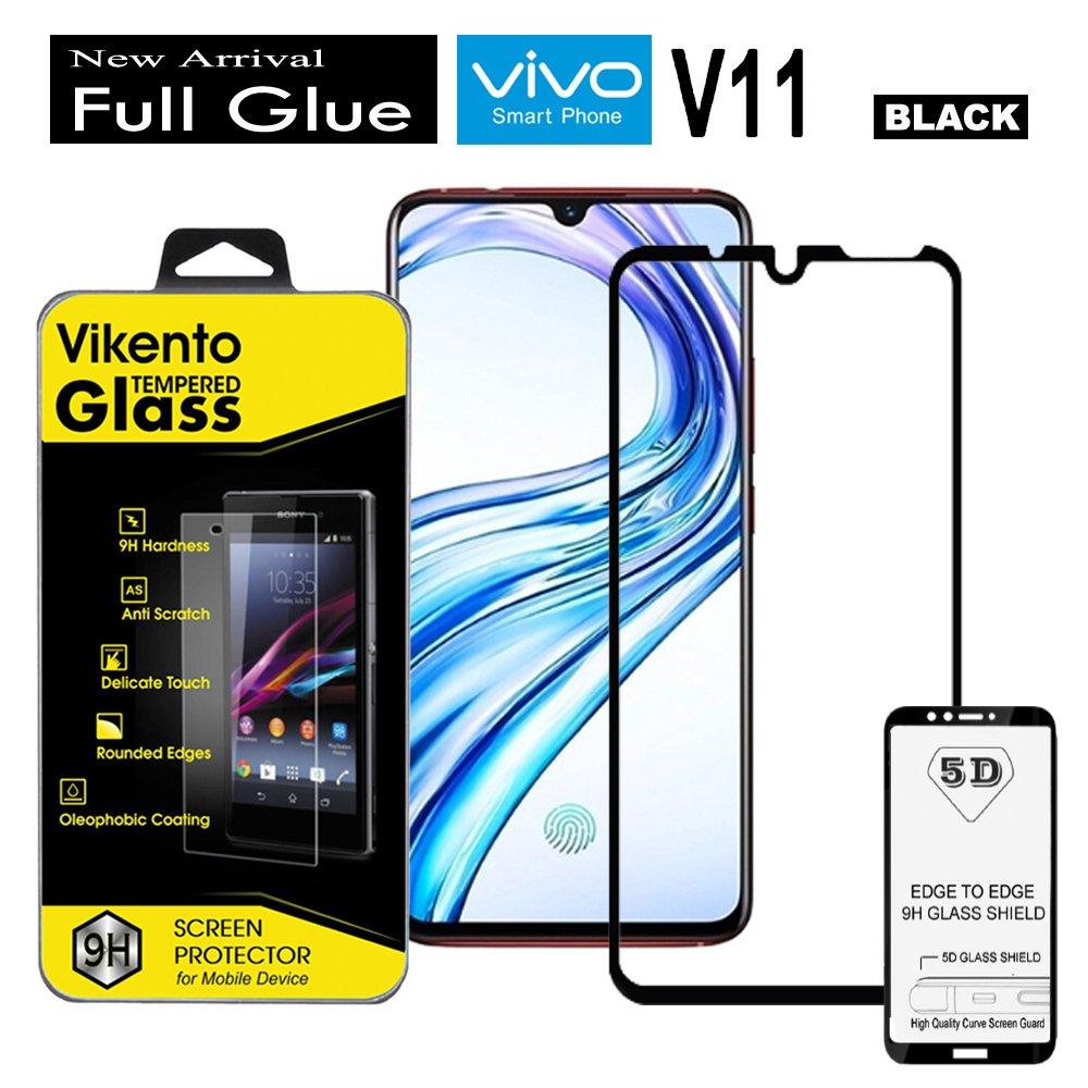 Full Coverage Screen Protector For Vivo V11 9H Anti Gores Kaca 5D Full Glue Tempered Glass