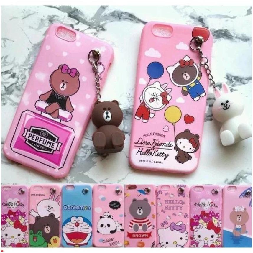 Case Softcase Karakter Motif Cantik + Plus Gantungan Oppo A57 / A39 - (Random) - NU0403