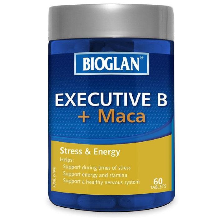 Bioglan Executive B + Maca 60 Tablets