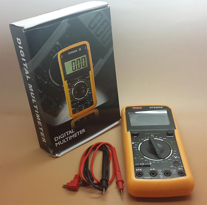 DT-9205A Merk AaRON Multitester Digital layar jumbo ( Fitur lengkap )