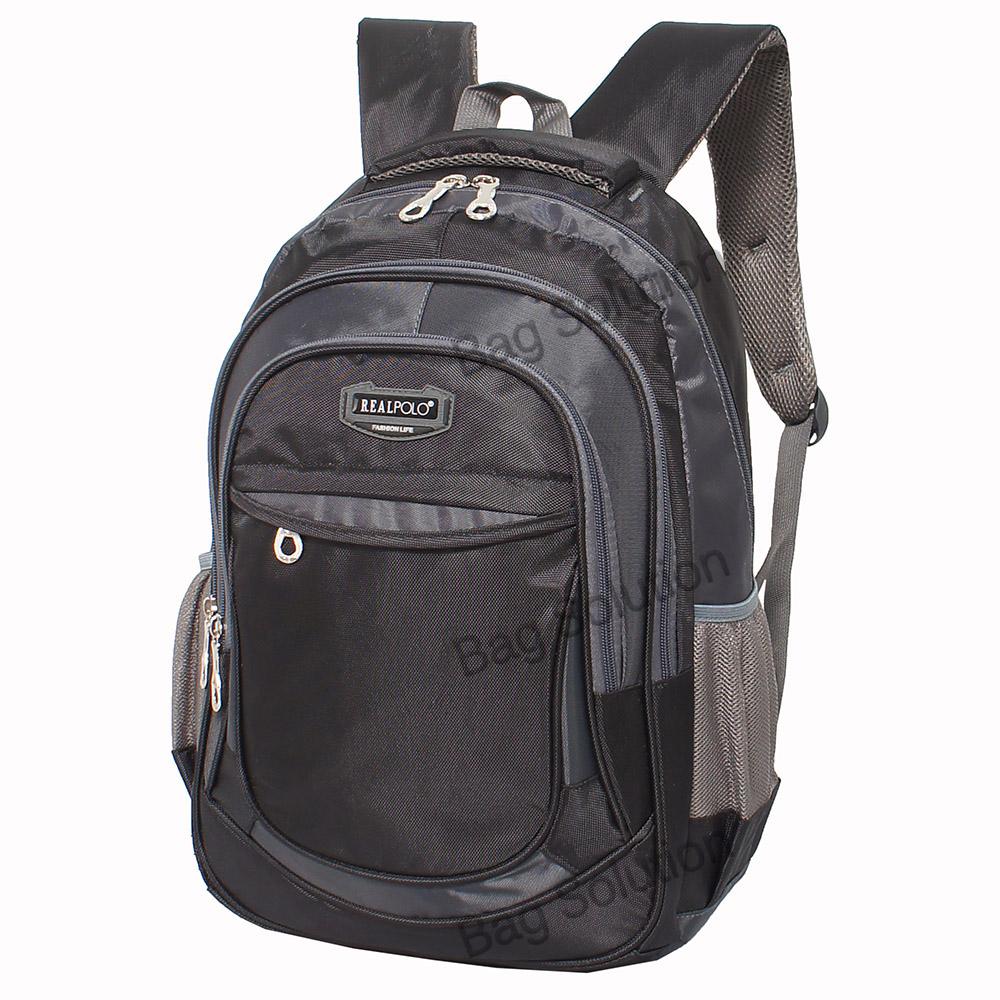Real Polo Tas Ransel Kasual - Tas Pria Tas Wanita FCGC Backpack Daypack - Hitam Januari 2019 - 2 Real Polo Tas Ransel Kasual - Tas Pria Tas Wanita FCGC Backpack Daypack - Hitam - 2