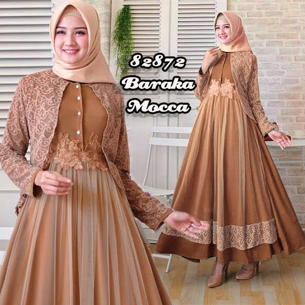 TotallyGreatshop Gamis Pesta Brukat Premium Original real pic Fashion Busana Kondangan Muslimah Gaun Kebaya Pesta Brokat