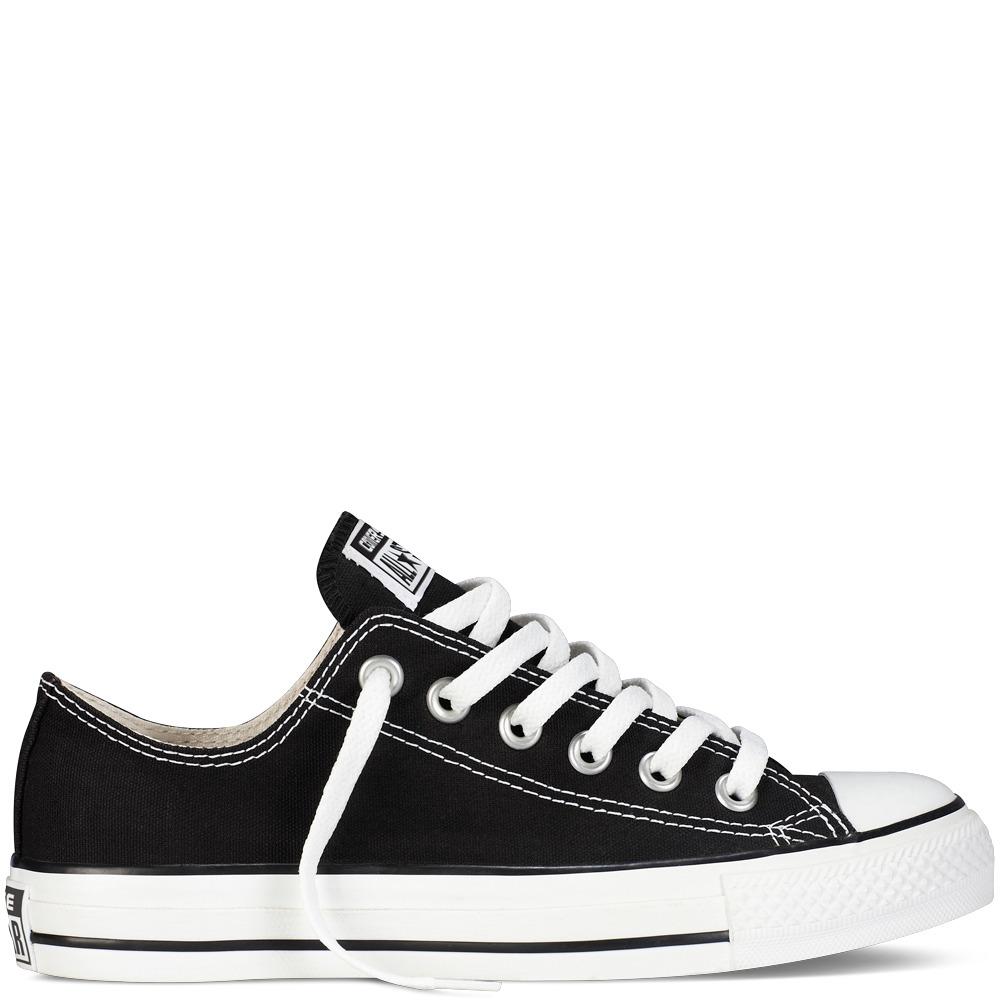 Converse Chuck Taylor All Star Classic Colour Low Top Sepatu Sneakers - Black/White