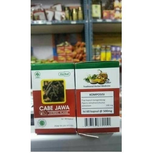 Kapsul HIU Cabe Jawa Original (Tekanan Darah Rendah,Reatik) Paket 1 Botol isi 60