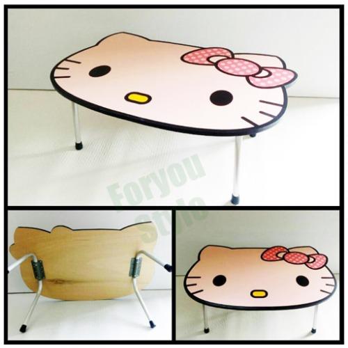Meja Belajar Anak Lipat Karakter Hello Kitty Terbaru Motif Random