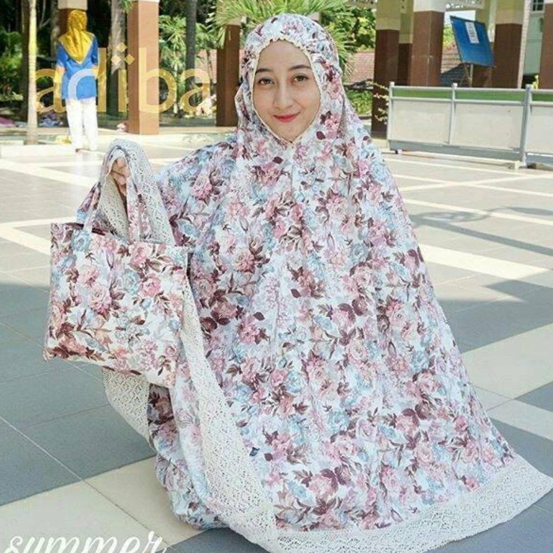 Mukena Katun Jepang Pink
