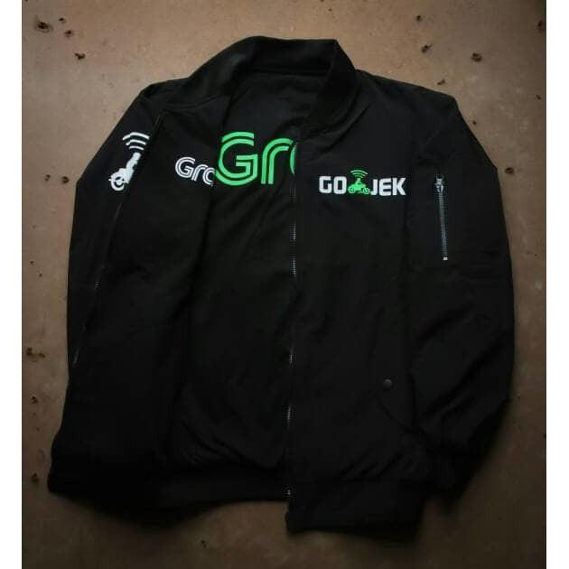 Jaket Bomber Double Job Jne Grab Uber - Rorhqx