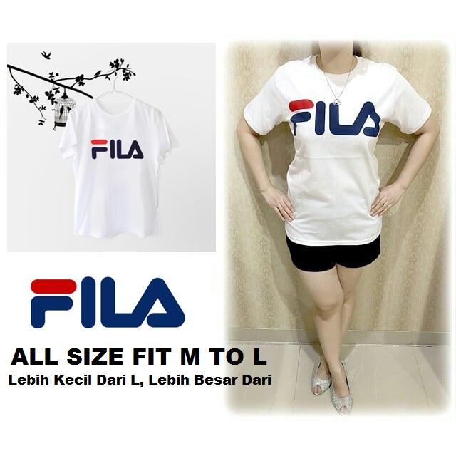 Fitur Michellestore Tshirt Kaos Wanita Baju Atasan Fila Best Seller