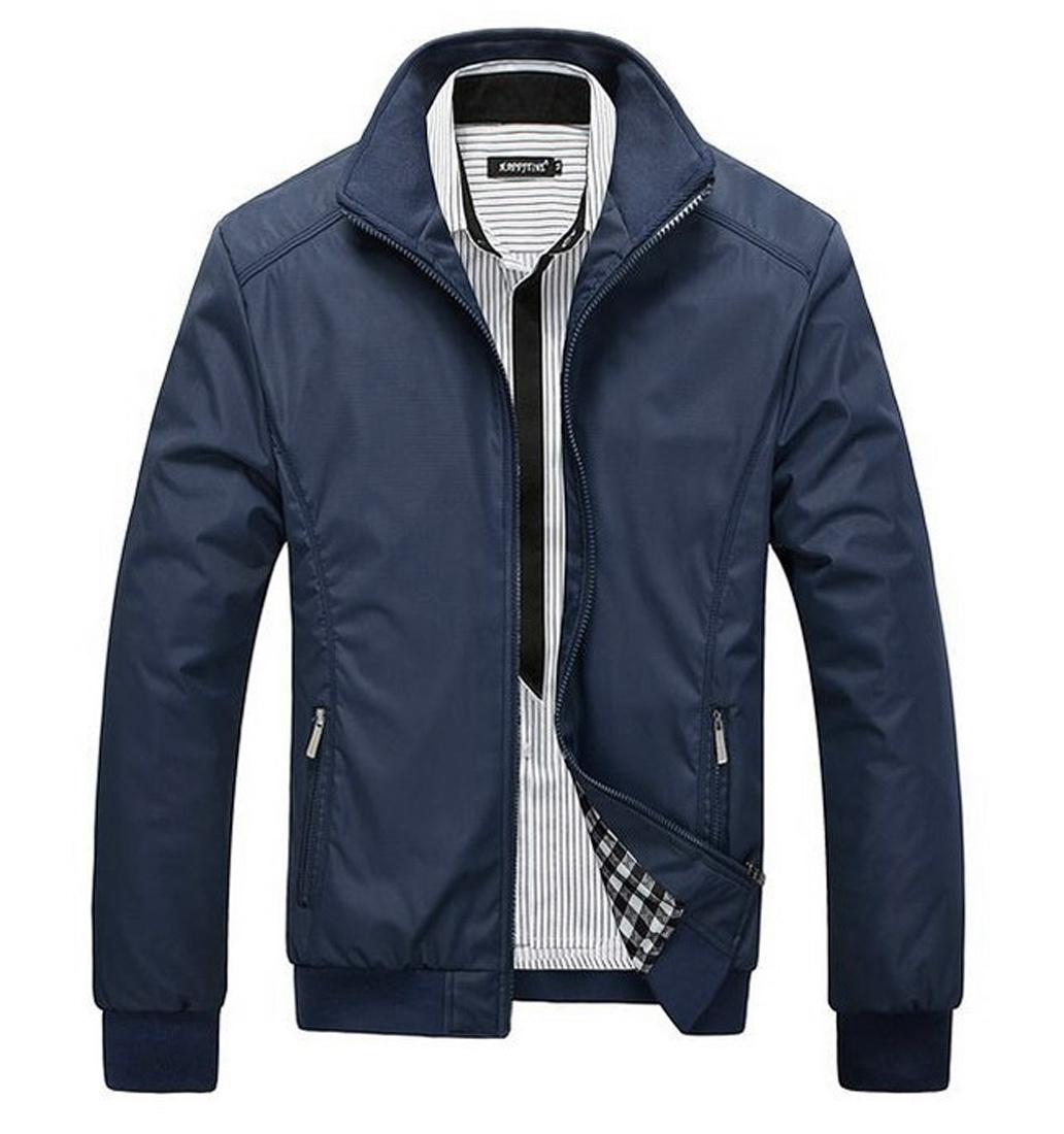 Jaket Virendra Warna Biru Navy. Bahan Parasut Mayer. Waterproof Anti air Tersedia 5 Warna Fashion Online Bandung . PROMO