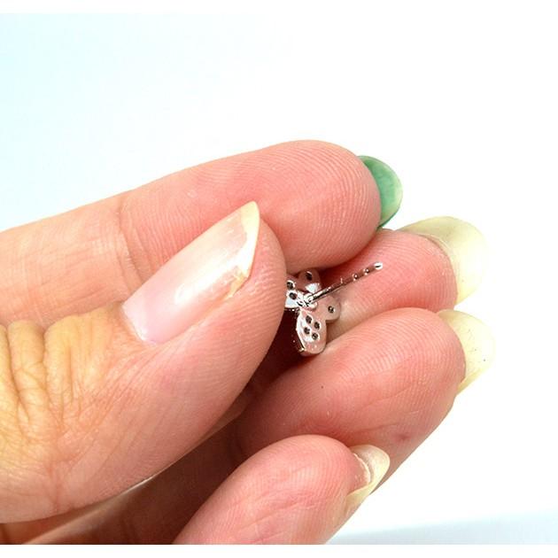 ... Xuping Anting Tusuk Kupu Kupu Mini Zircon Lapis Emas Putih - 3